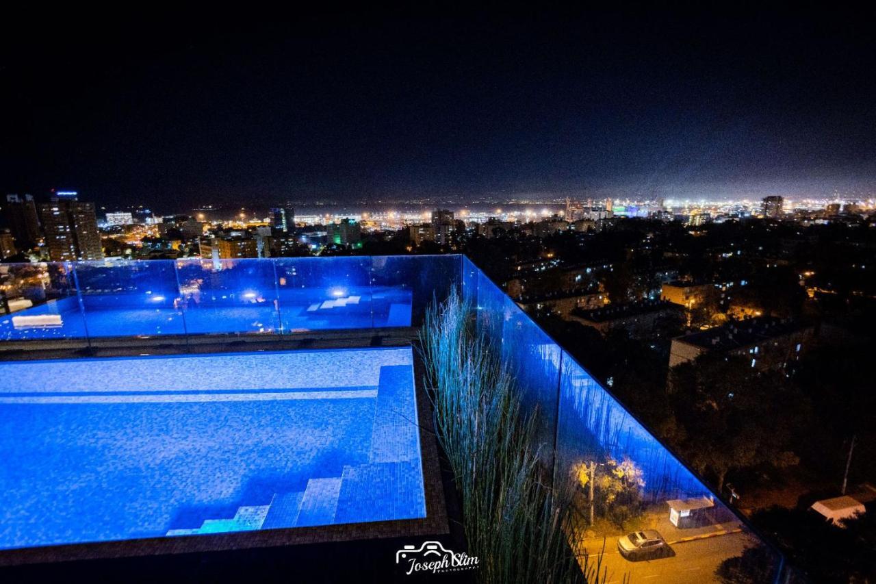 Serene - Infinity Cview Pool - 4 Bedrooms Luxury Penthouse Haifa Ngoại thất bức ảnh
