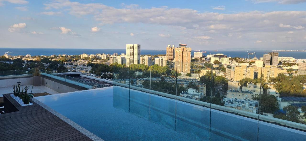 Serene - Infinity Cview Pool - 4 Bedrooms Luxury Penthouse Haifa Ngoại thất bức ảnh