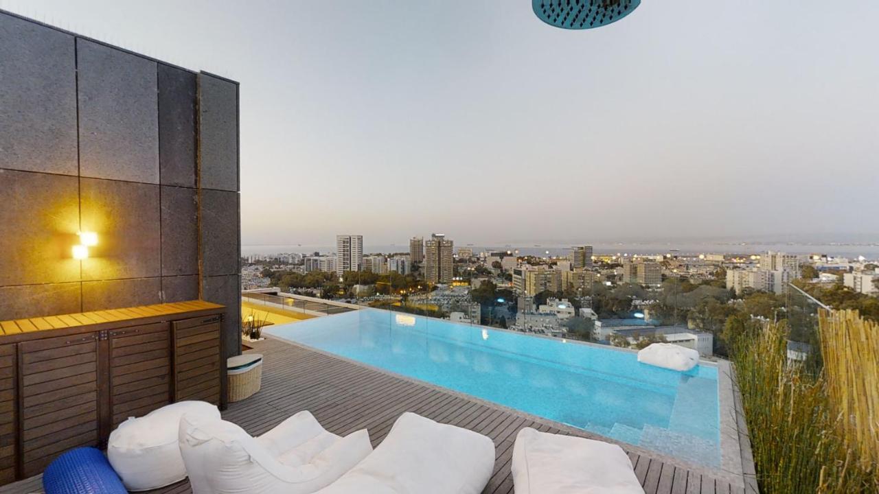 Serene - Infinity Cview Pool - 4 Bedrooms Luxury Penthouse Haifa Ngoại thất bức ảnh