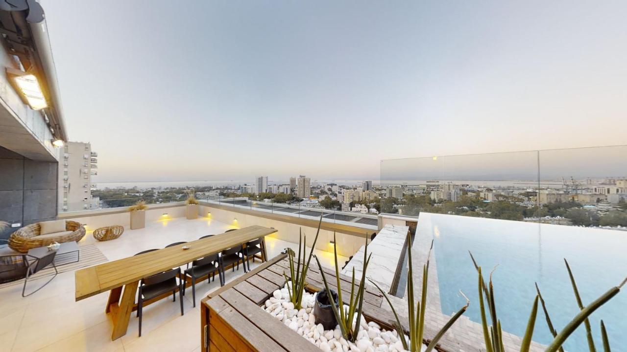 Serene - Infinity Cview Pool - 4 Bedrooms Luxury Penthouse Haifa Ngoại thất bức ảnh
